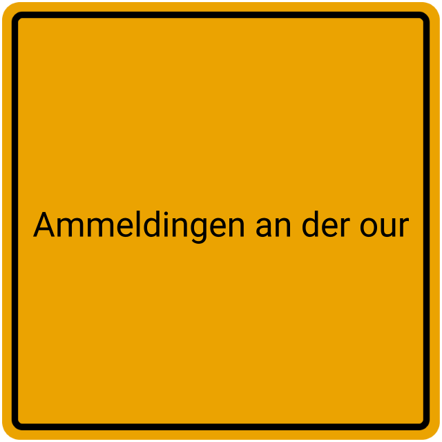 Meldebestätigung Ammeldingen an der Our